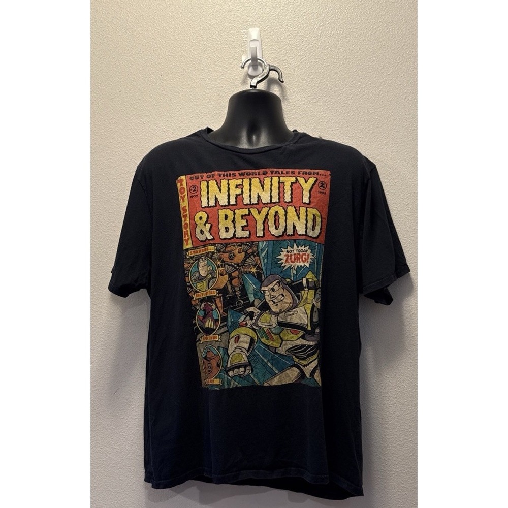 Vtg‎ 1990's Ring Spun Pixar Toy Story T-Shirt Black Men's Size 2XL Collectible